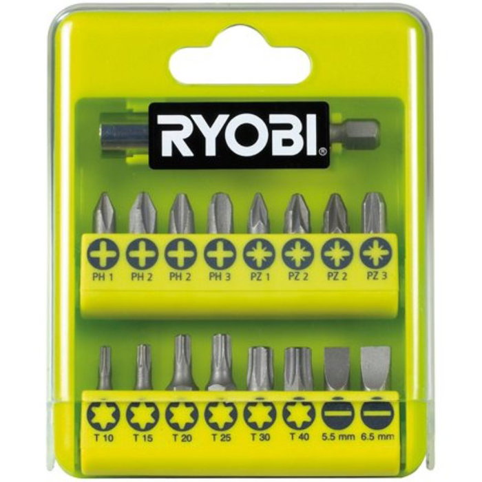 Ryobi Estuche de 21 Puntas para Atornillar RAK17SD Ryobi Estuche de 21 Puntas para Atornillar RAK17SD